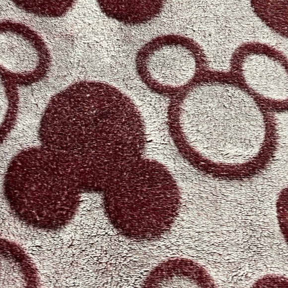 DISNEY Fleece Sleepshirt with Mickey Mouse Logo Pattern, Womans Size Medium - Picture 8 of 9